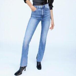Zara High-rise Straight Leg Jeans